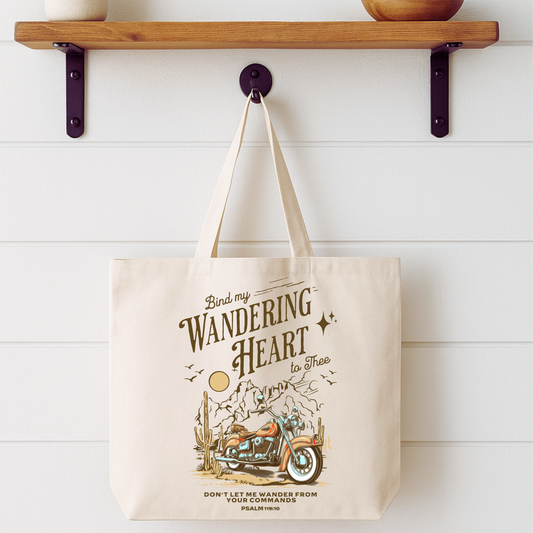 Wandering Heart Motorcycle Tote Bag | Faithbased | ATTA TOOD®