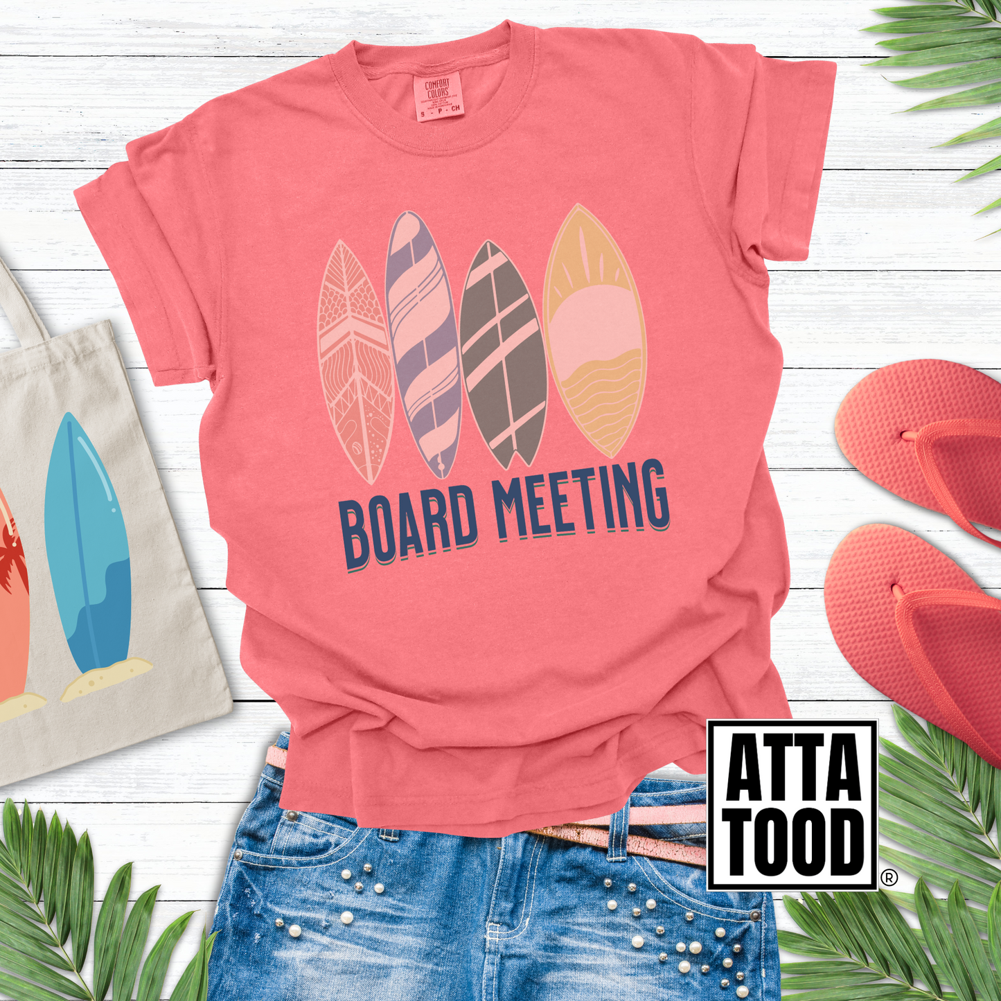 Surf Board Meeting Tee