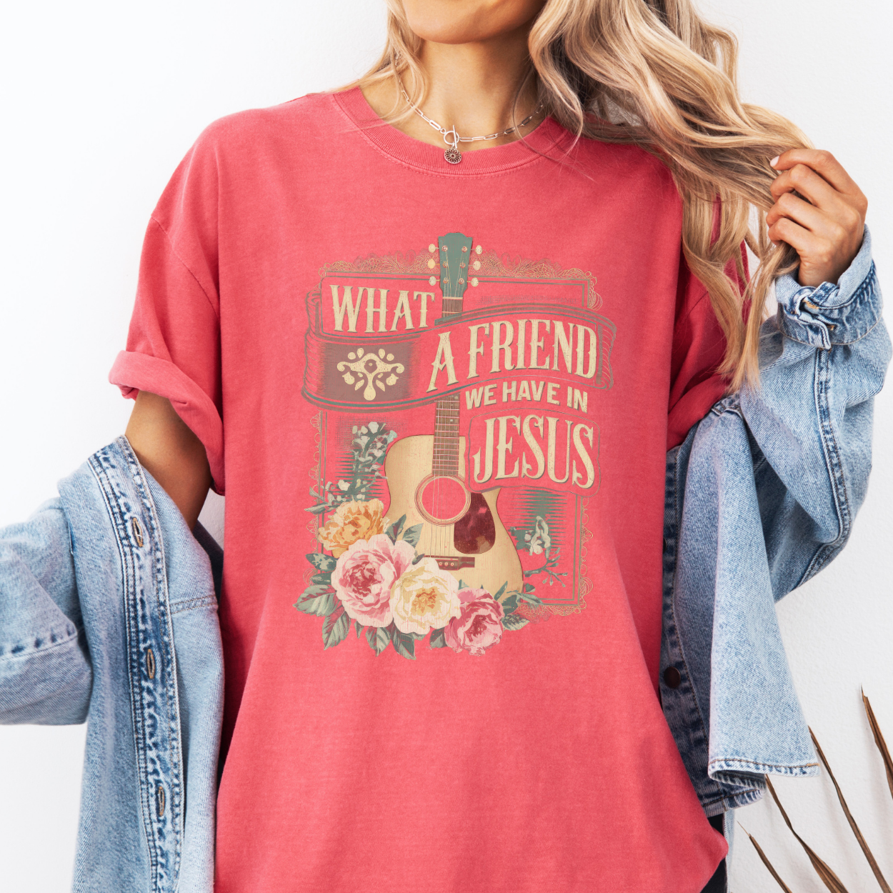 What a Friend in Jesus Country Christian Graphic T-Shirt | ATTA TOOD®