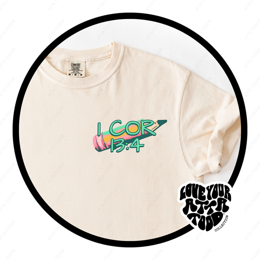 1 COR 13:4 Teacher Graphic Faith Tee | ATTA TOOD®