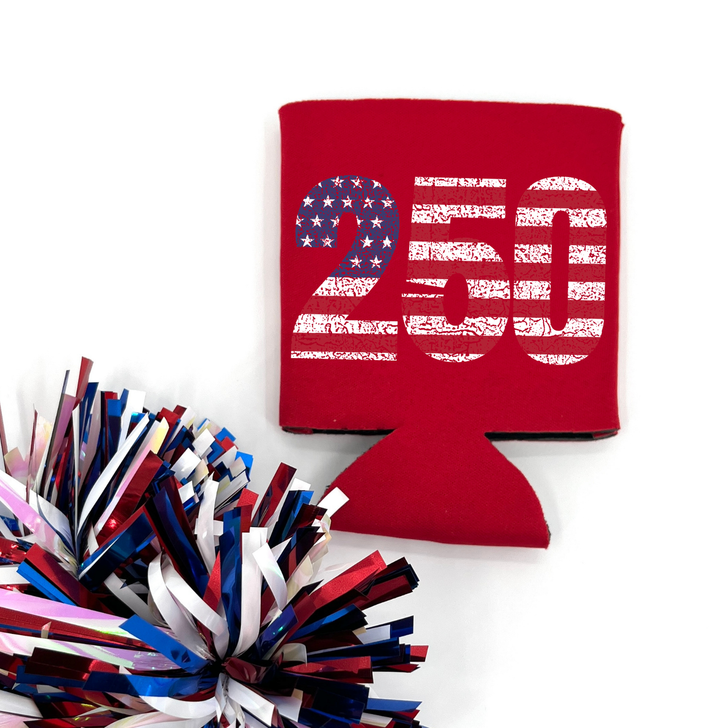 America 250 Drink Sleeve | Patriotic Flag | July 4th Party