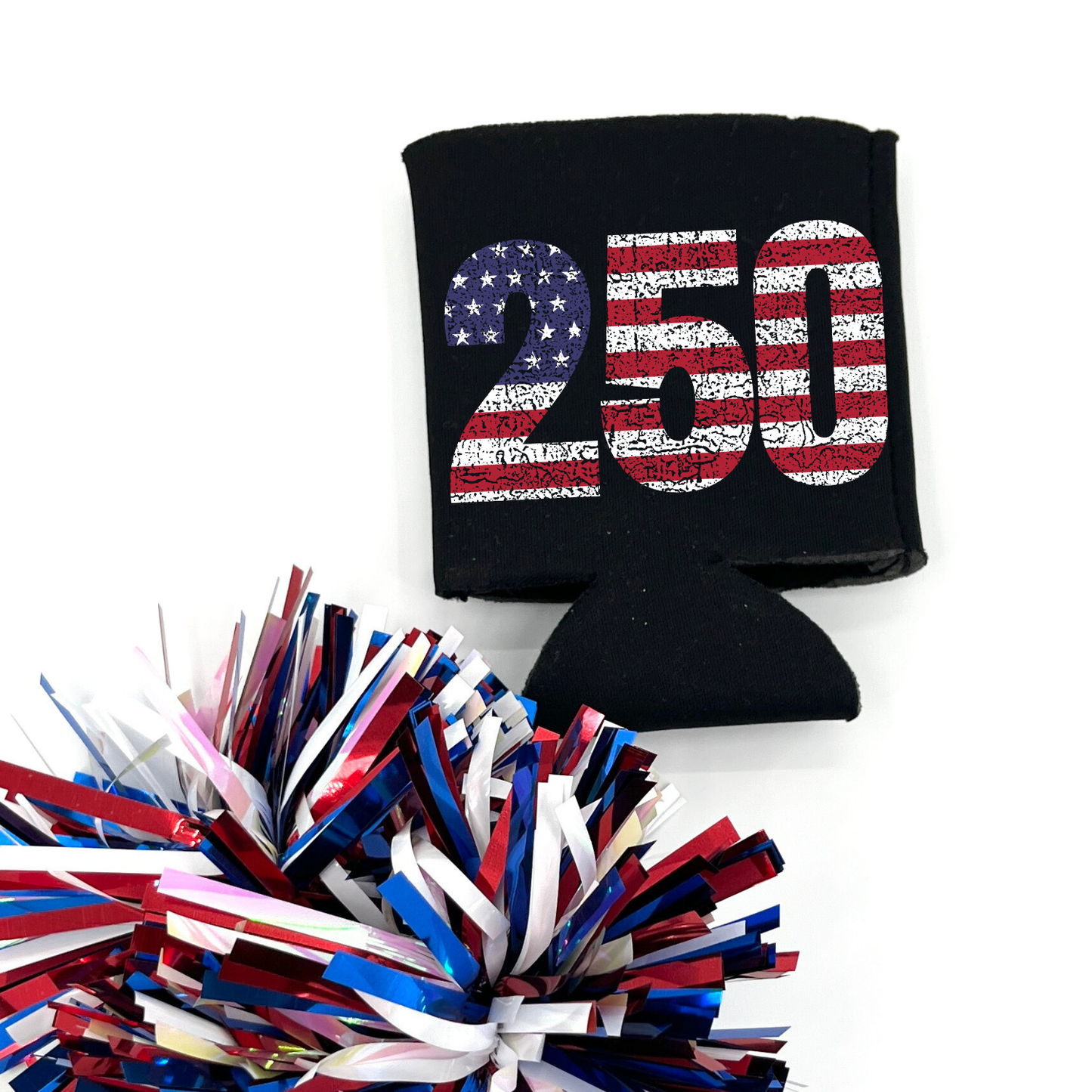 America 250 Drink Sleeve | Patriotic Flag | July 4th Party