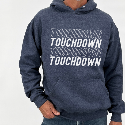 Football touchdown unisex hooded sweatshirt | ATTA TOOD®