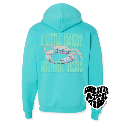 Crabby Without Jesus Christian Graphic Hoodie | ATTA TOOD®