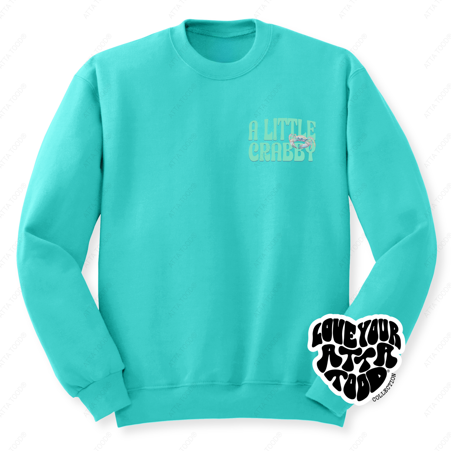Beach Crab Christian Graphic Sweatshirt | Faith | Coastal