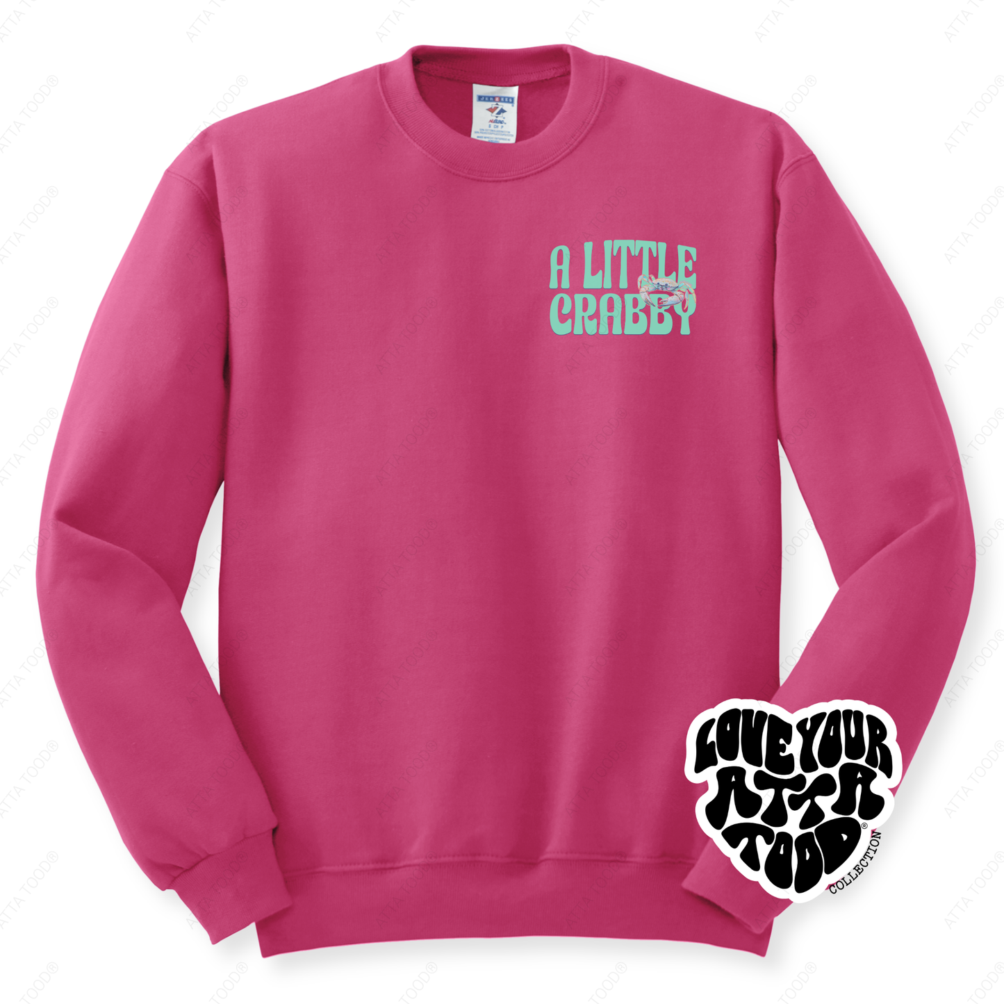 Beach Crab Christian Graphic Sweatshirt | Faith | Coastal