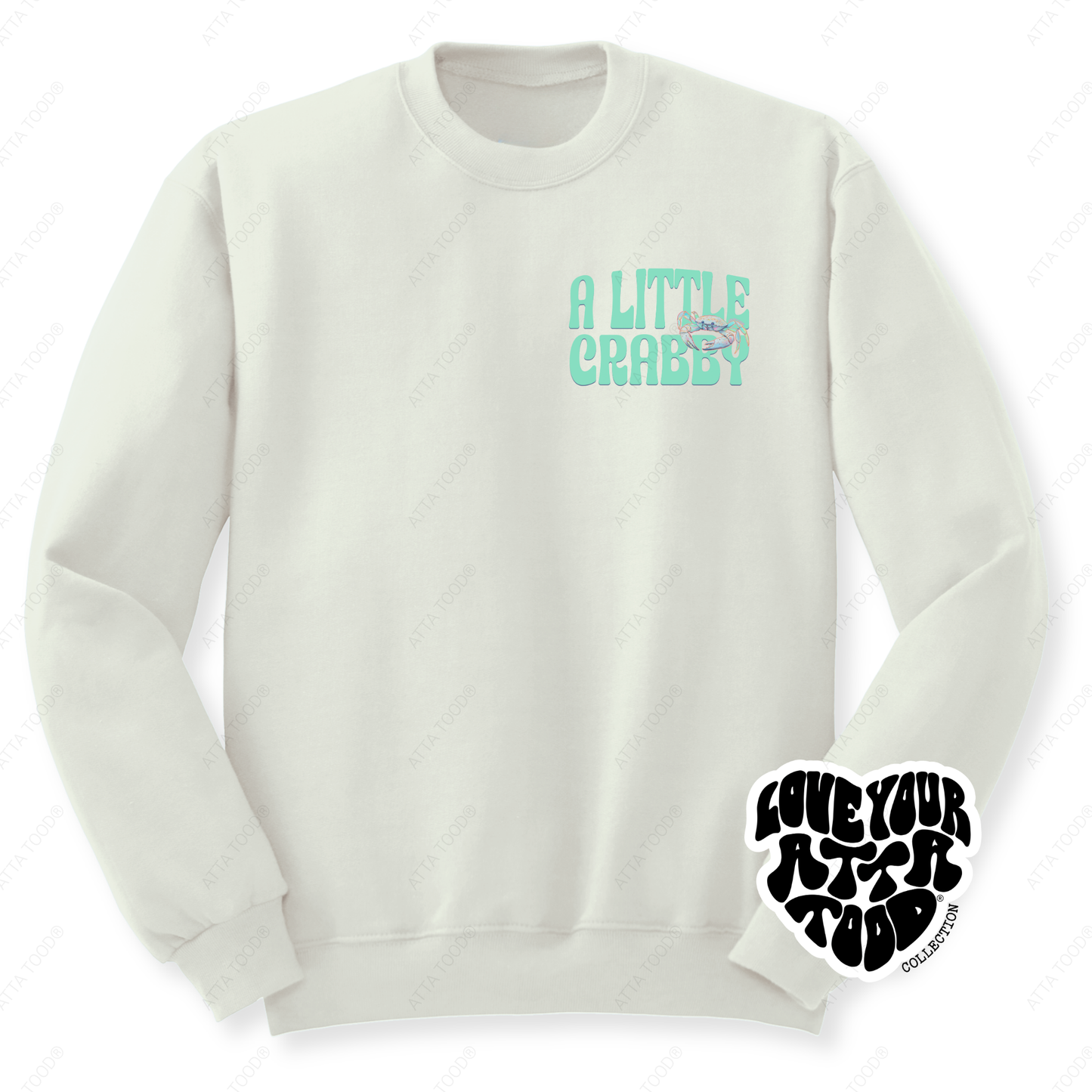 Beach Crab Christian Graphic Sweatshirt | Faith | Coastal