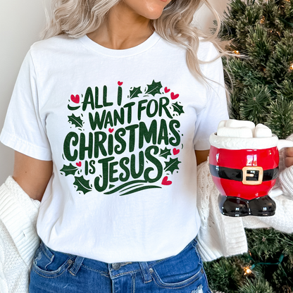 Jesus For Christmas Christian Graphic T-Shirt | ATTA TOOD®