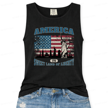 Sweet Land of Liberty Comfort Colors Tank Top | ATTA TOOD®
