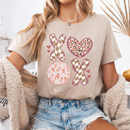 BOHO XOXO Valentine women's graphic t-shirt