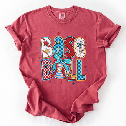 Whimsical baseball Comfort Colors® unisex graphic t-shirt