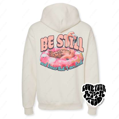 Psalm 46:10 Be Still Christian Flamingo Hoodie | ATTA TOOD®