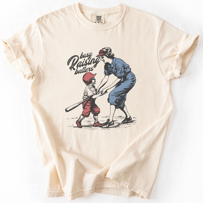 Busy raising ballers Comfort Colors® unisex graphic t-shirt