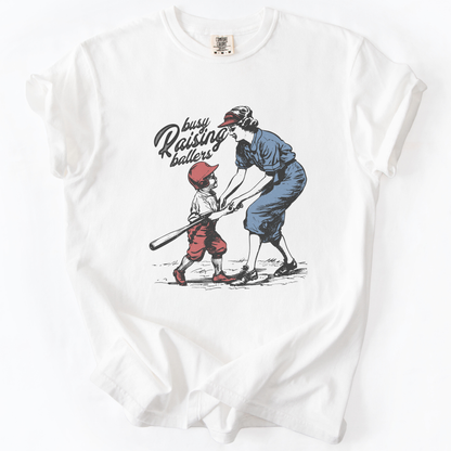Busy raising ballers Comfort Colors® unisex graphic t-shirt