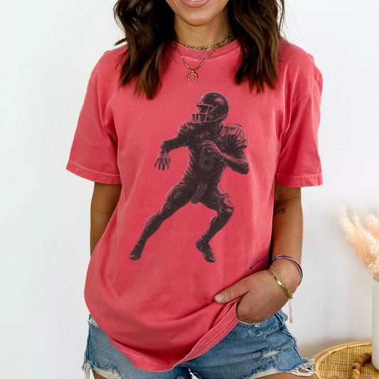 Football player Comfort Colors® unisex graphic t-shirt | ATTA TOOD®