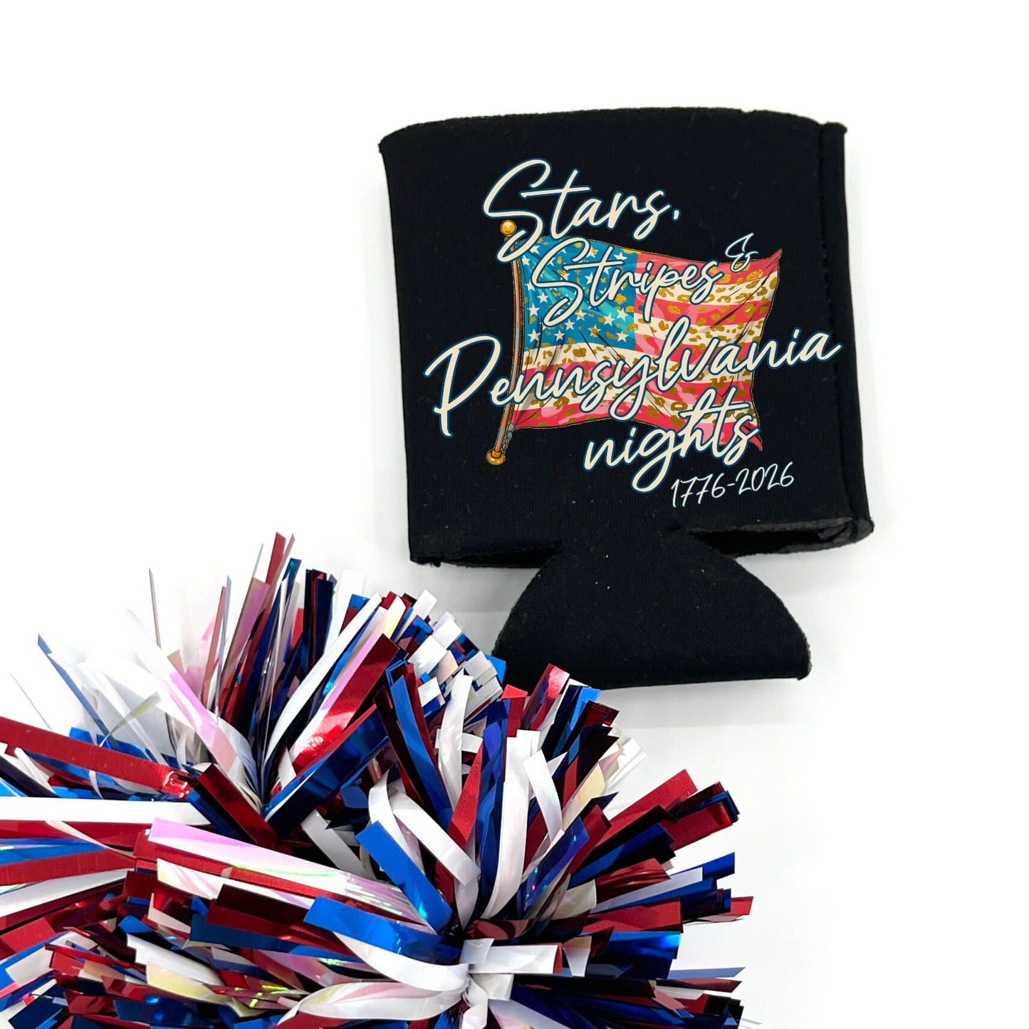 Custom State Pride Fourth of July Can Cooler | Party Favor