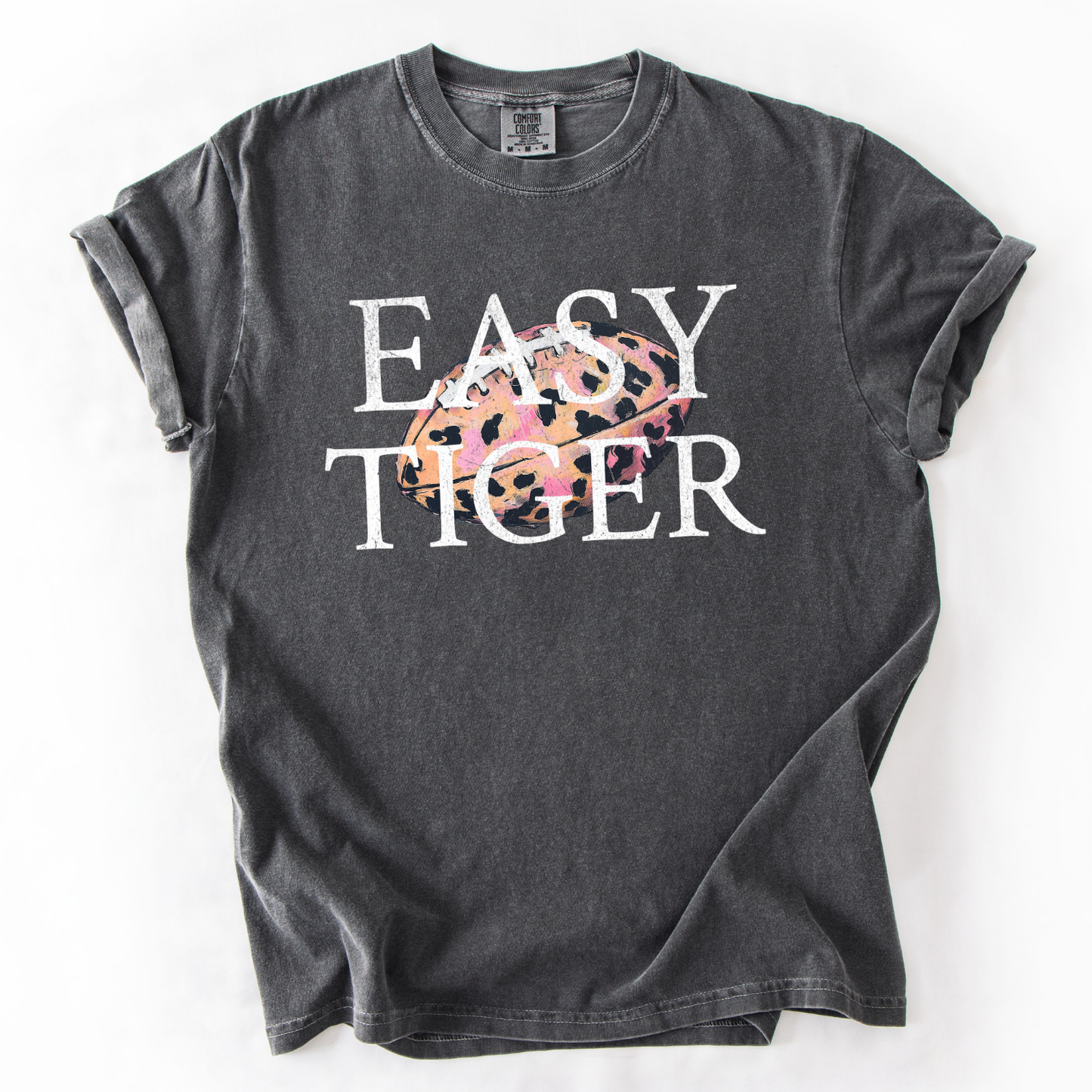 Easy Tiger Football Comfort Colors Graphic Tee