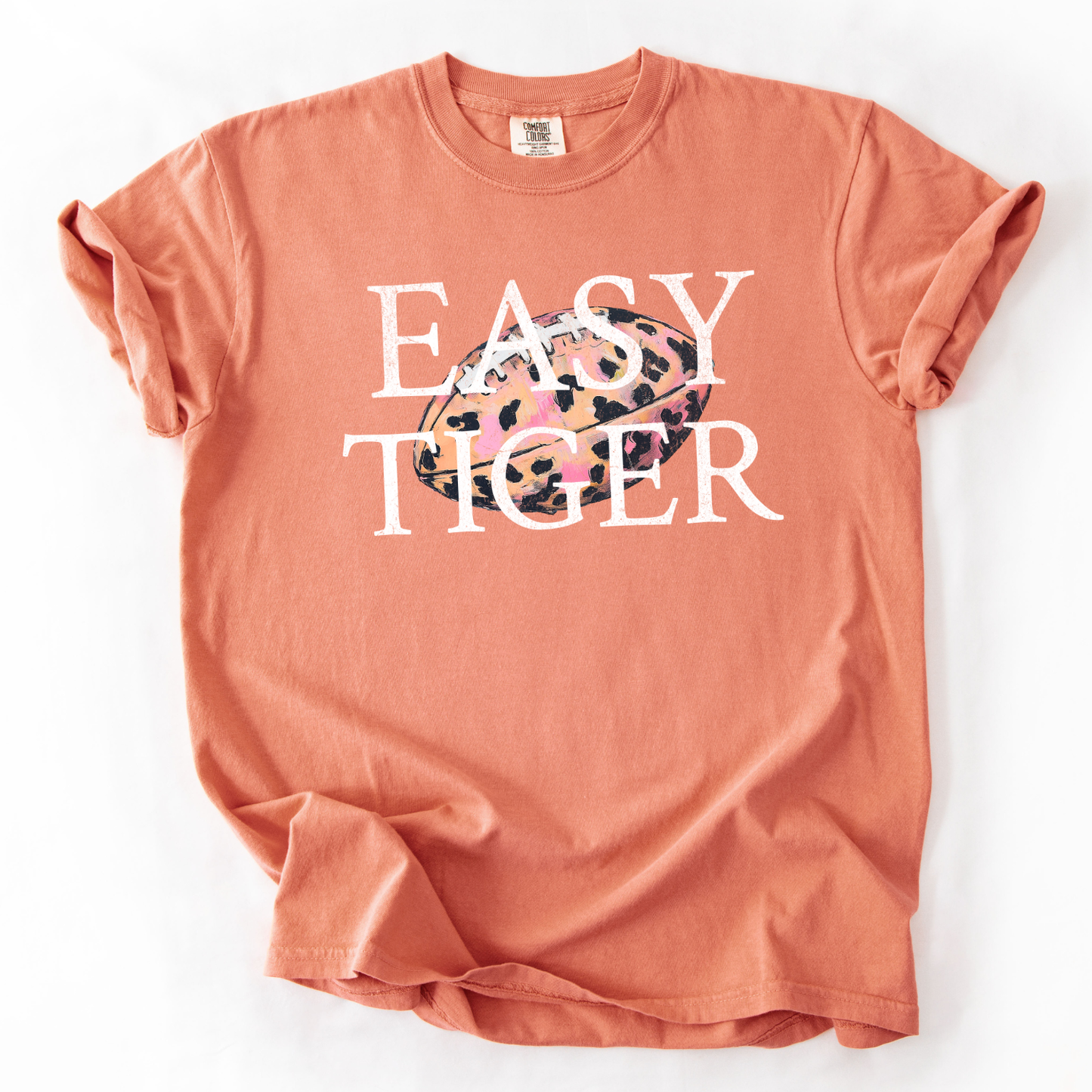 Easy Tiger Football Comfort Colors Graphic Tee