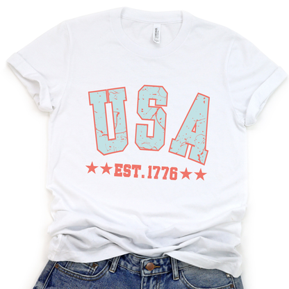 USA Fourth of July graphic t-shirt, American Patriotic top
