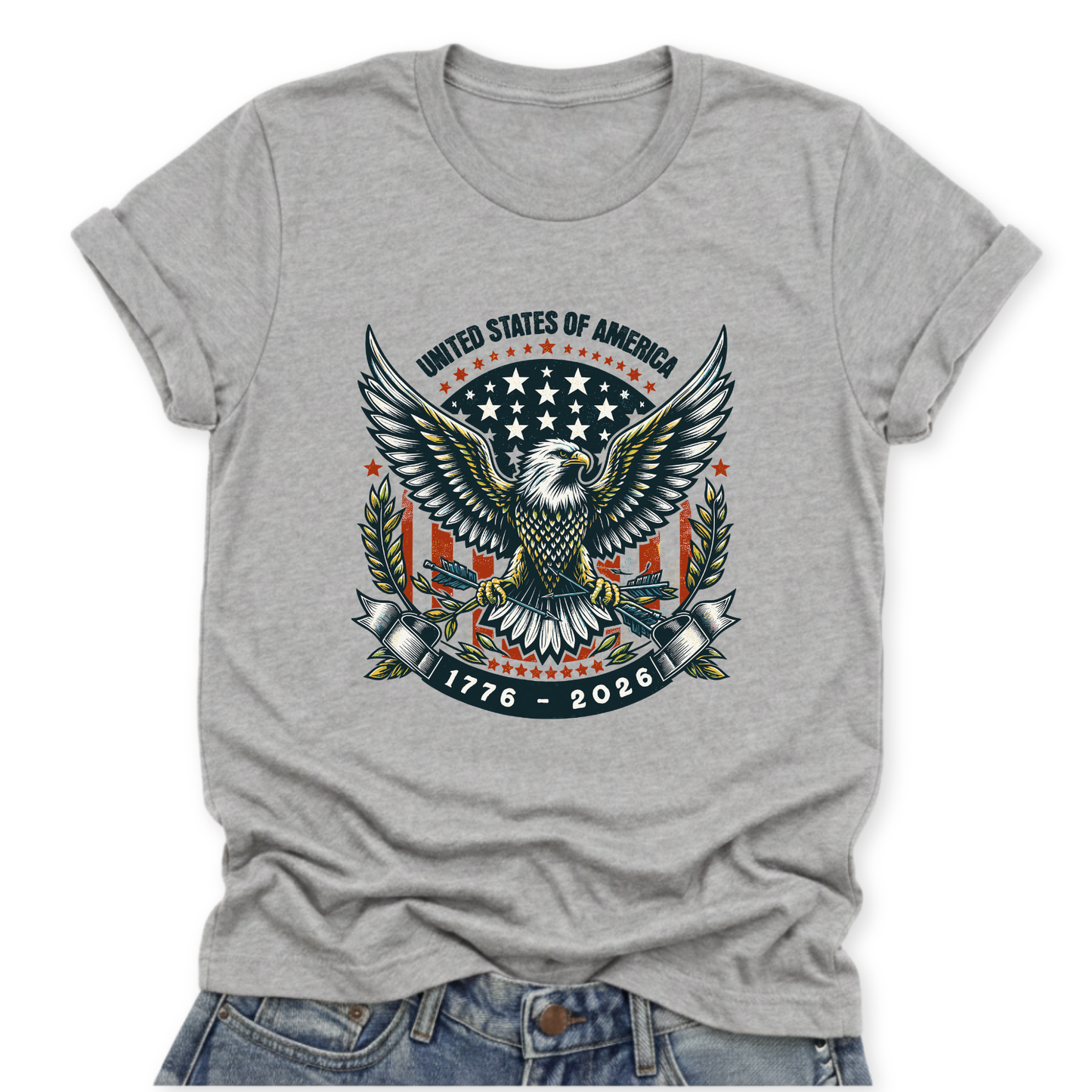 USA Anniversary Patriotic Tee | America 250 | 1776-2026