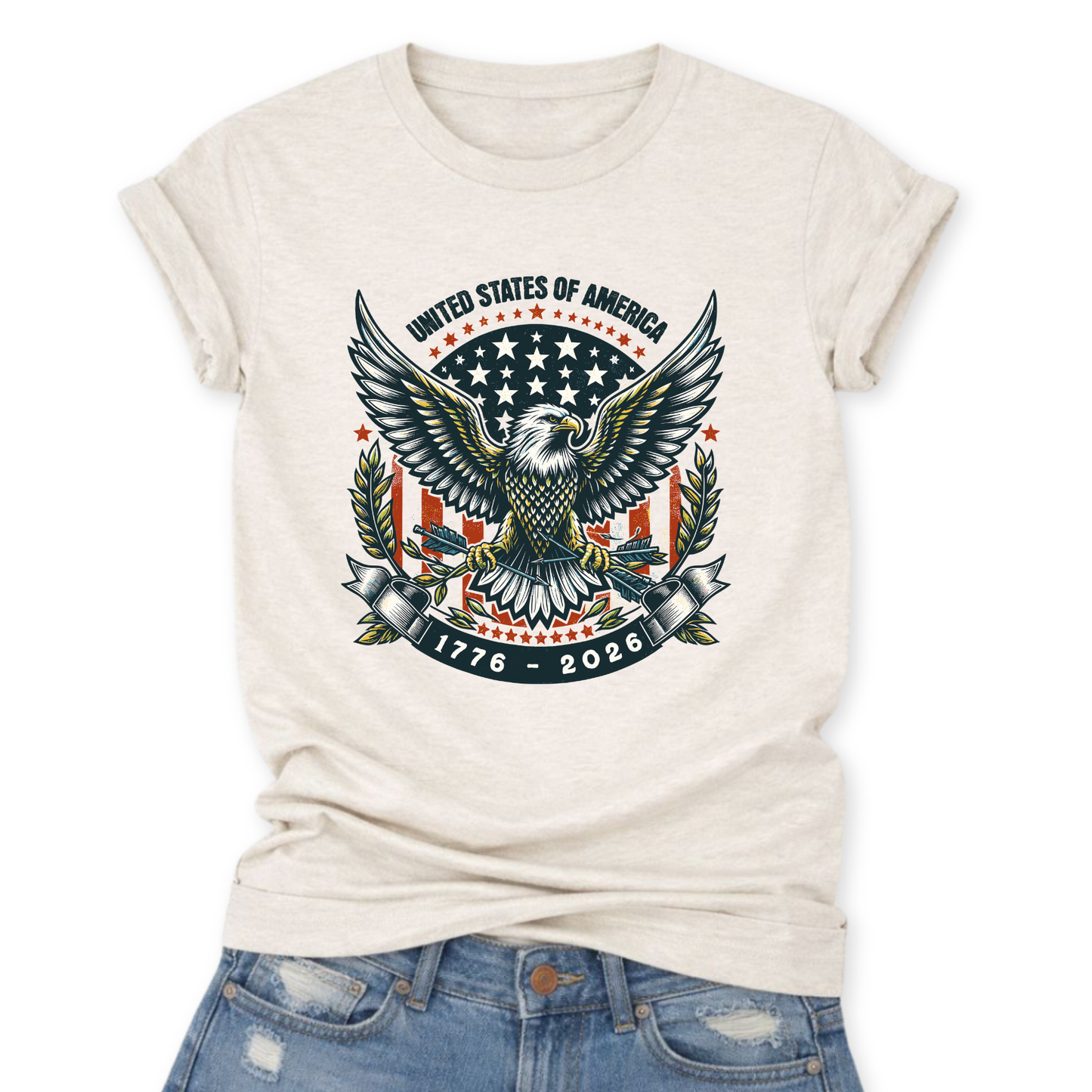 USA Anniversary Patriotic Tee | America 250 | 1776-2026
