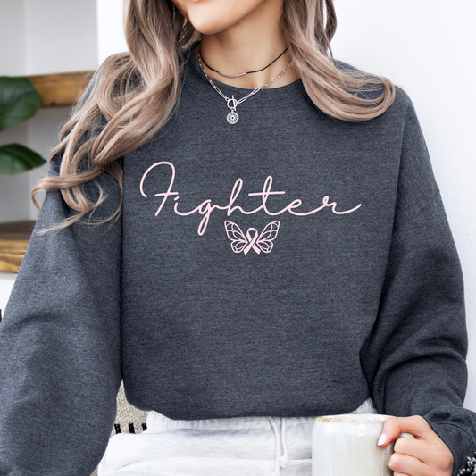 Fighter Breast Cancer awareness month sweatshirt