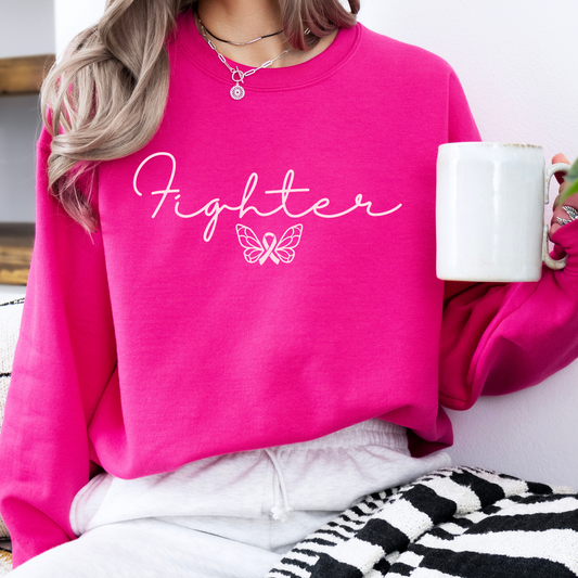 Fighter Breast Cancer awareness month sweatshirt