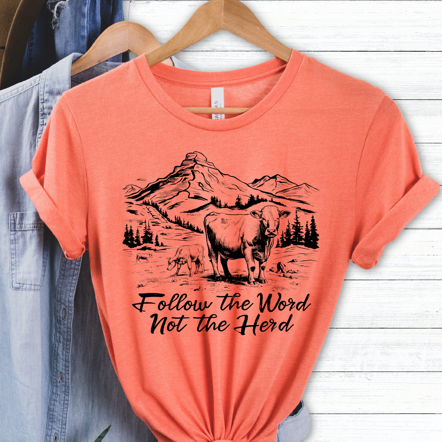 Follow the word and not the herd tee