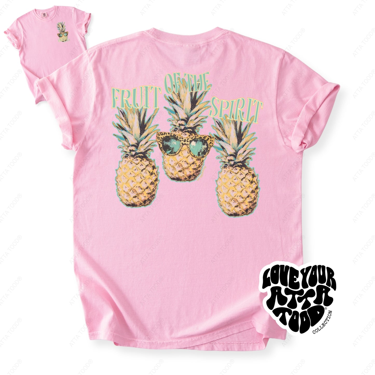 Pineapple Fruit Of The Spirit Faith Graphic Tee | ATTA TOOD