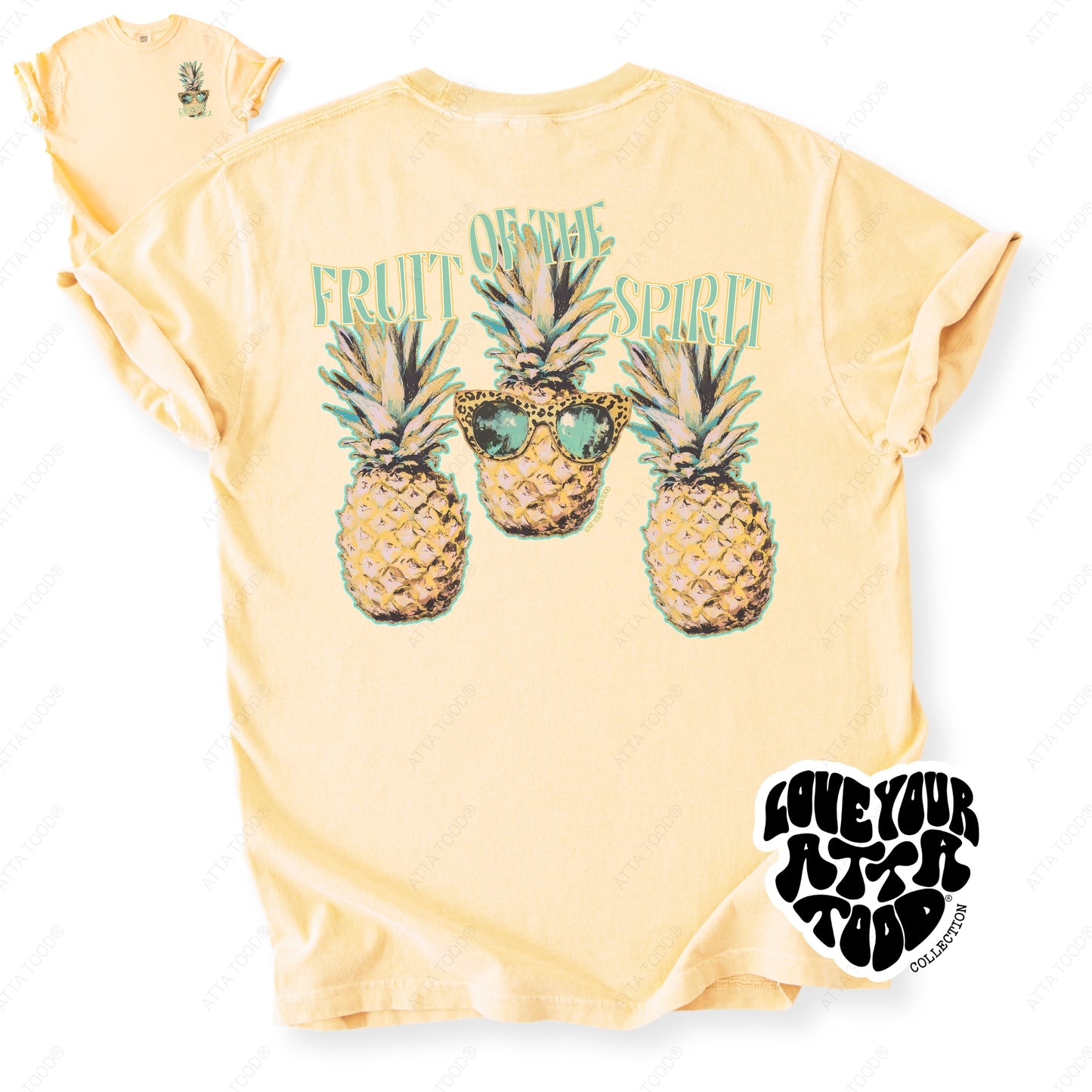 Pineapple Fruit Of The Spirit Faith Graphic Tee | ATTA TOOD