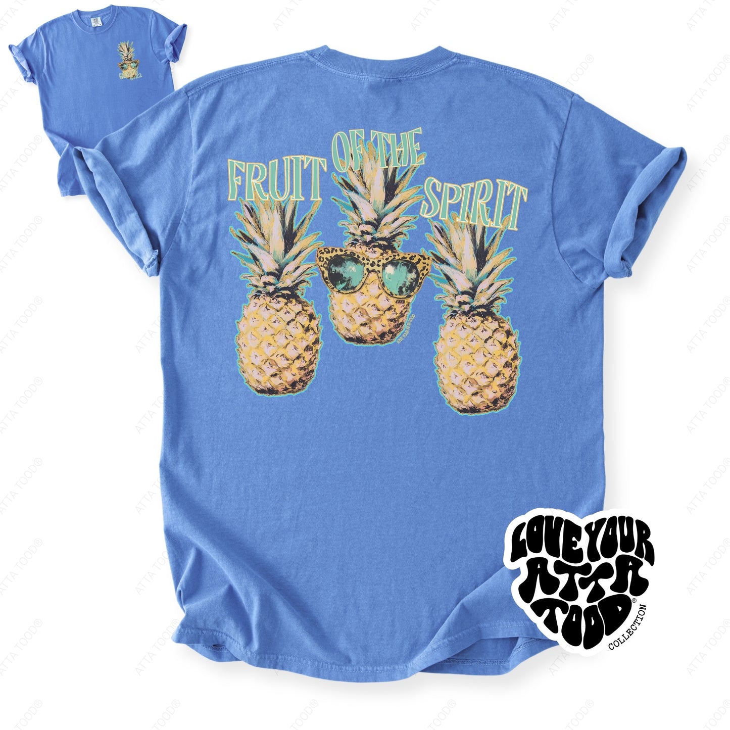 Pineapple Fruit Of The Spirit Faith Graphic Tee | ATTA TOOD