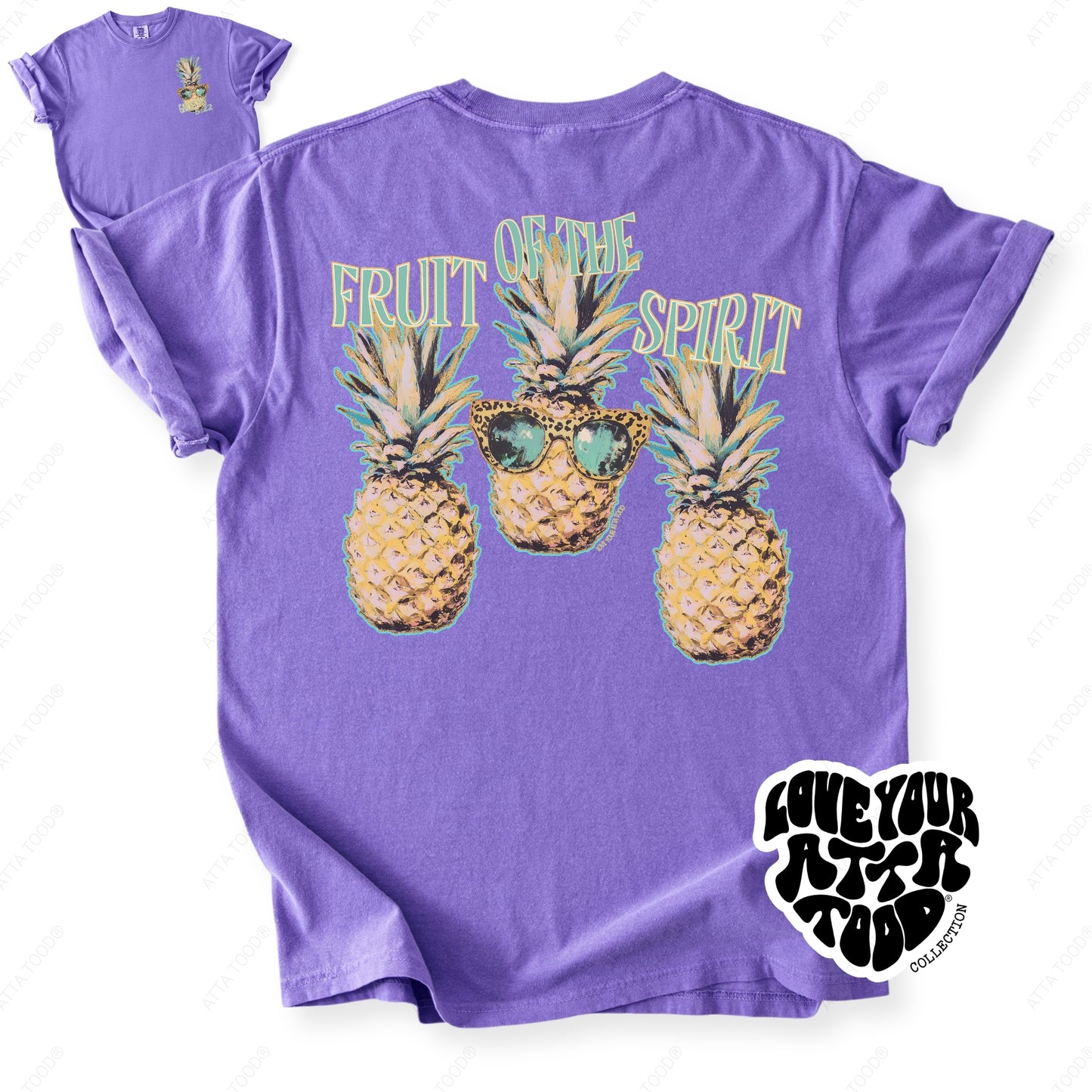 Pineapple Fruit Of The Spirit Faith Graphic Tee | ATTA TOOD