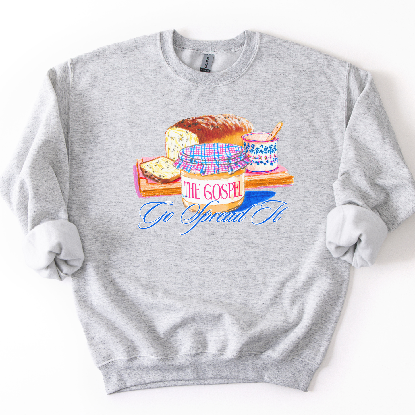 Go Spread the Gospel Crewneck | Faithbased Humor Sweatshirt