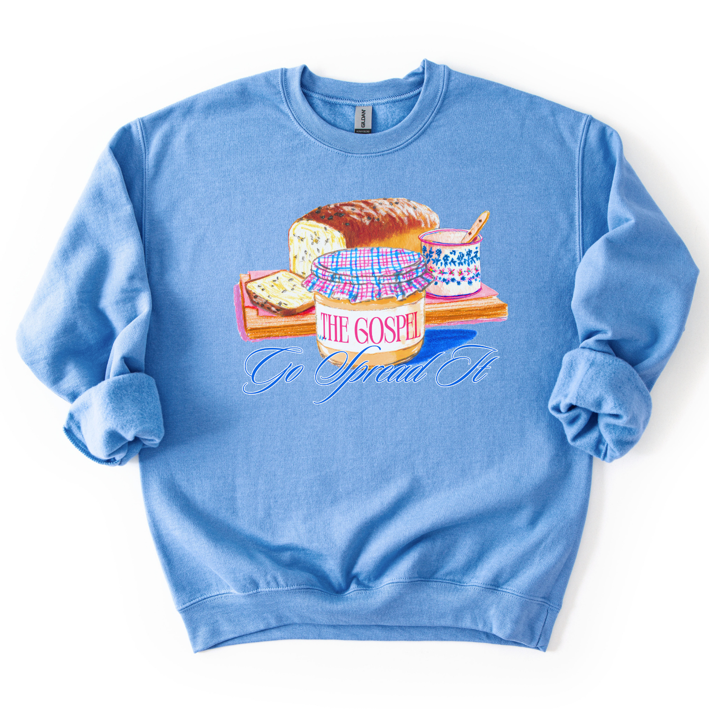 Go Spread the Gospel Crewneck | Faithbased Humor Sweatshirt