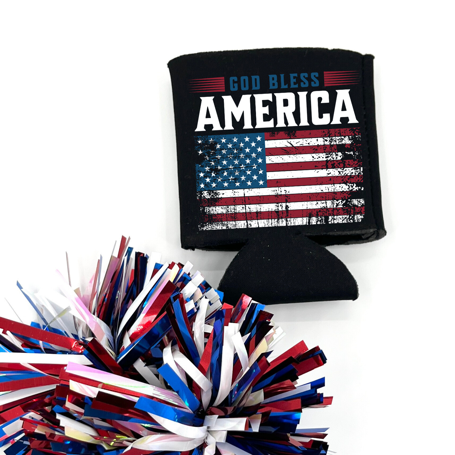 Fourth of July Can Cooler | God Bless America | Party Favor