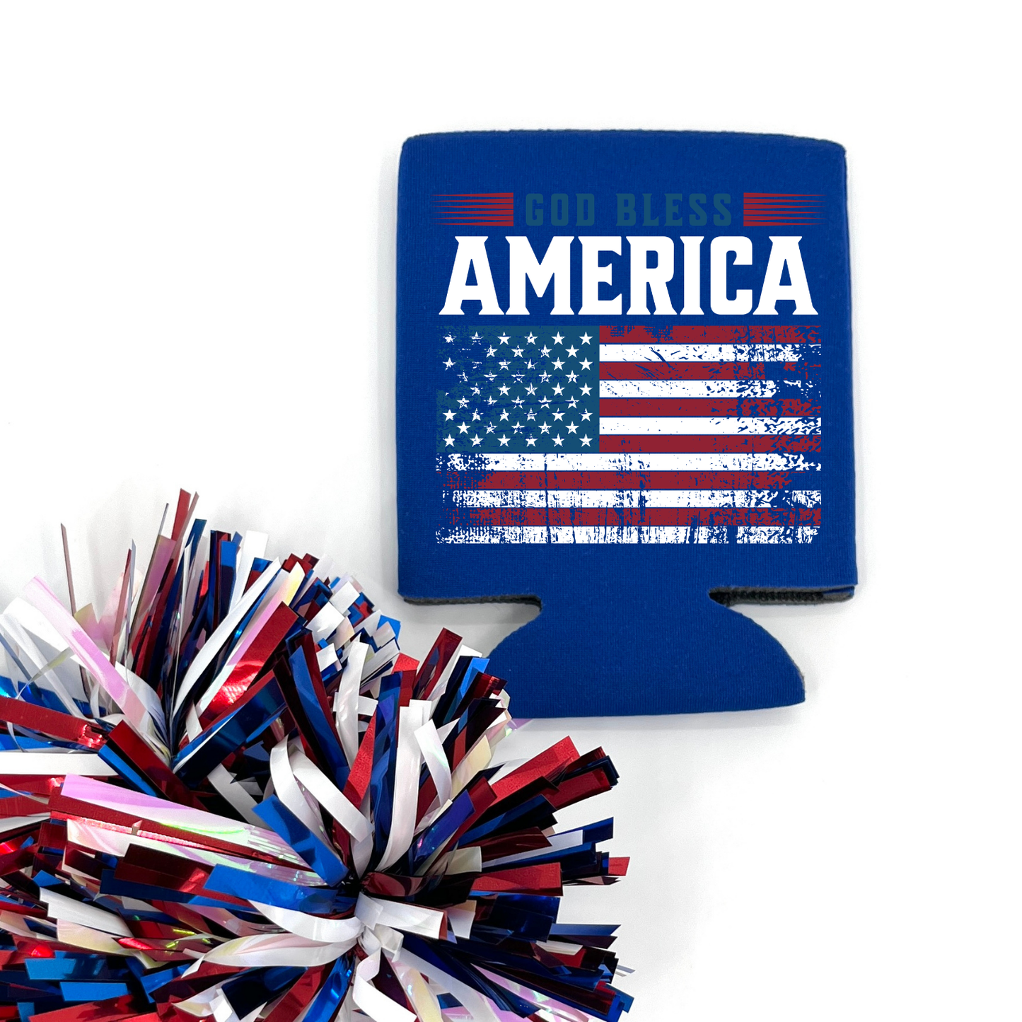 Fourth of July Can Cooler | God Bless America | Party Favor