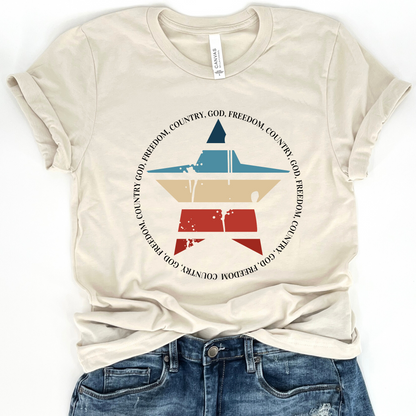 God Freedom Country Unisex Graphic T-Shirt | ATTA TOOD®