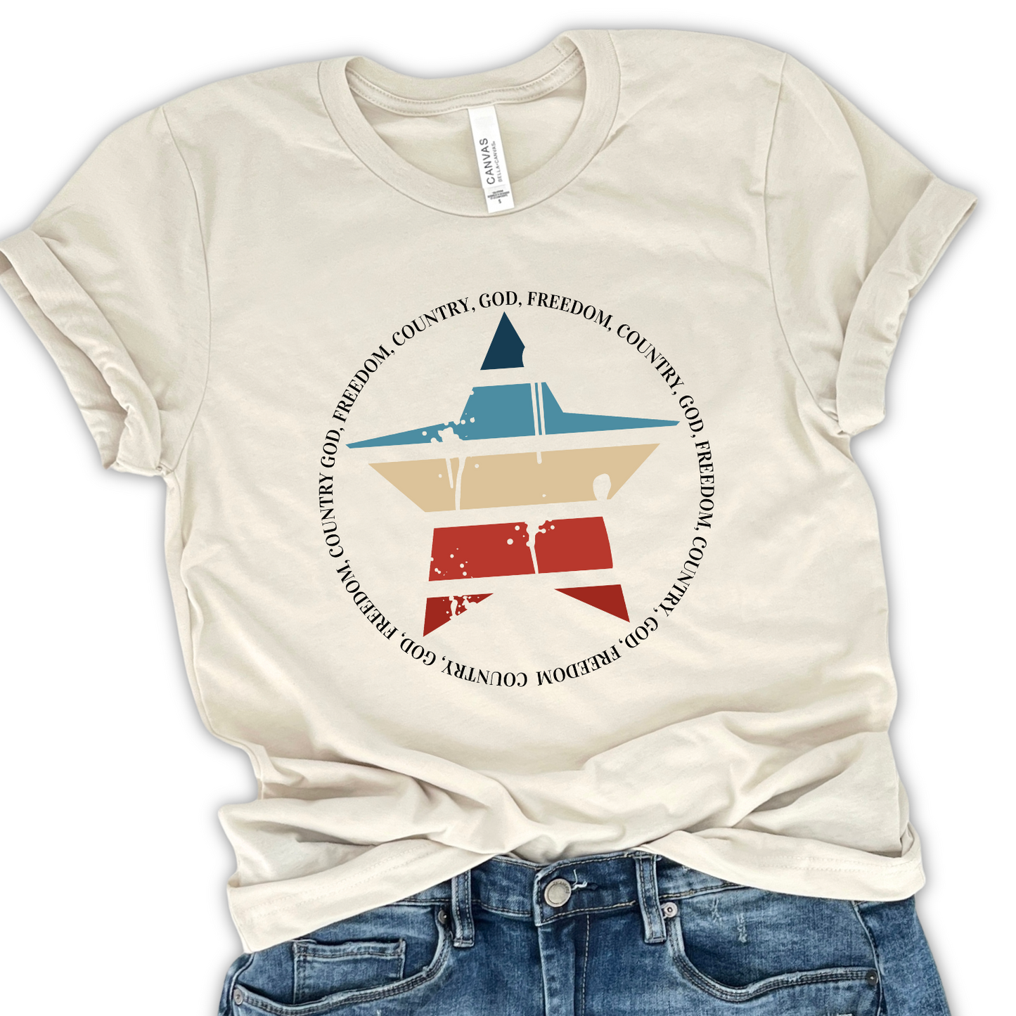 Freedom Country God unisex graphic t-shirt