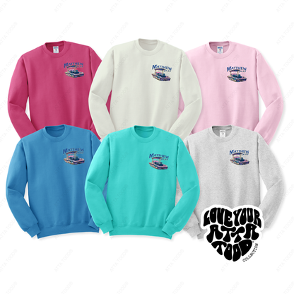 Boat Graphic Christian Bible Verse Sweatshirt | Faith