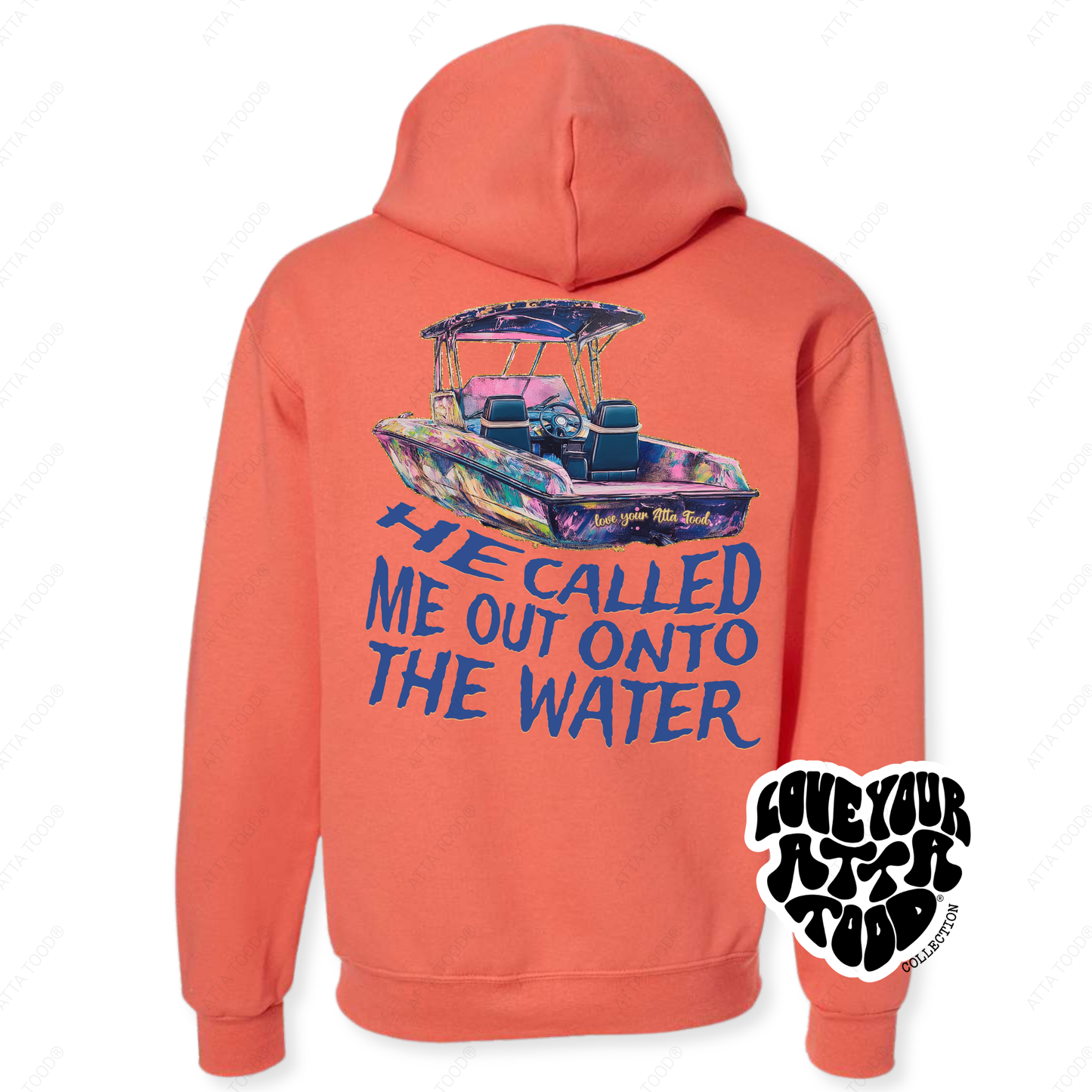 Boat Graphic Hoodie | Christian Bible Verse | Coastal