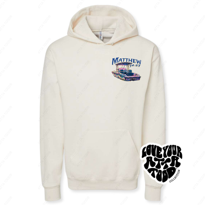 Boat Graphic Hoodie | Christian Bible Verse | Coastal