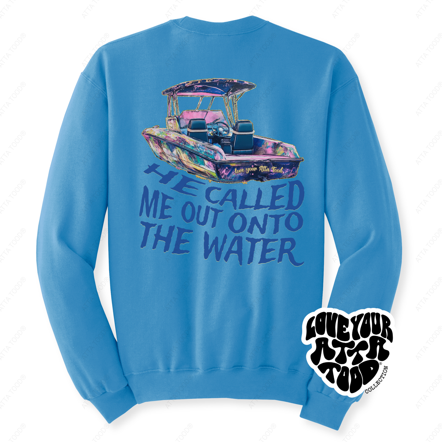 Boat Graphic Christian Bible Verse Sweatshirt | Faith