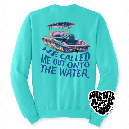 Boat Graphic Christian Bible Verse Sweatshirt | Faith