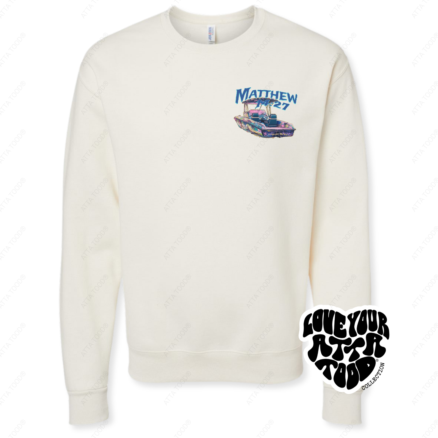 Matthew 14:27 Boat Sweatshirt | Scripture | ATTA TOOD®