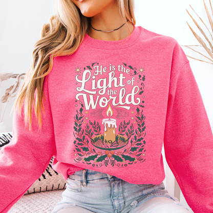Light Of The World Christmas Christian Graphic Sweatshirt | ATTA TOOD®