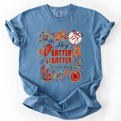Hey Batter Batter Comfort Colors® baseball unisex t-shirt