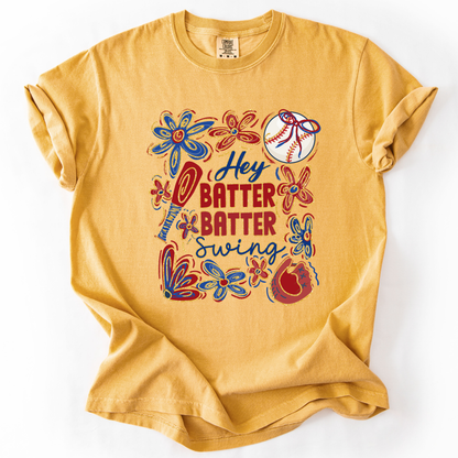 Hey Batter Batter Comfort Colors® baseball unisex t-shirt