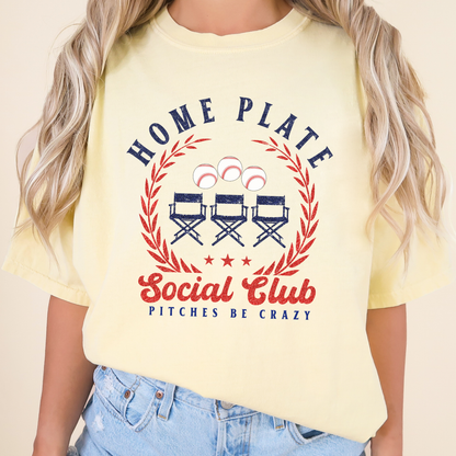 Home Plate Social Club Comfort Colors® unisex graphic t-shirt