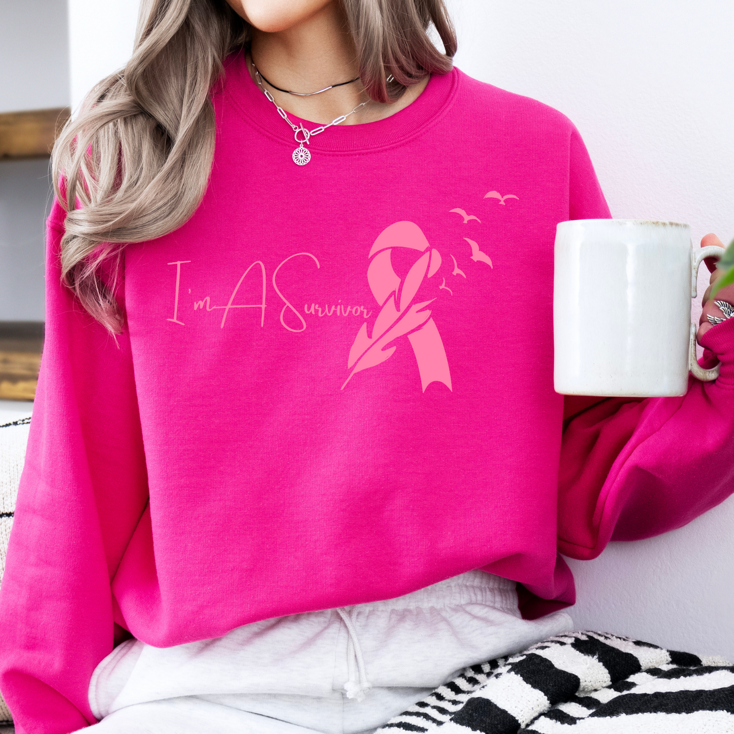 I'm a Survivor Breast Cancer awareness month sweatshirt