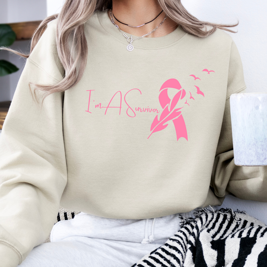 I'm a Survivor Breast Cancer awareness month sweatshirt